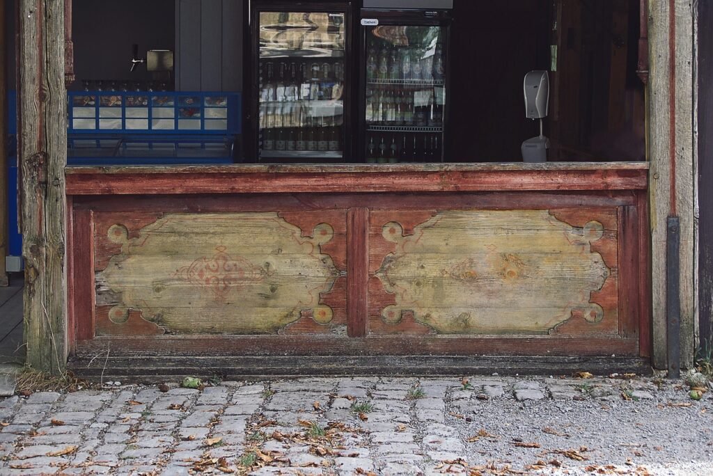pub, old pub, counter, kiosk, sales booth, wood pattern, museum, pavement, outdoors, pub, pub, pub, pub, pub, counter, counter, counter, kiosk, kiosk, kiosk, pavement